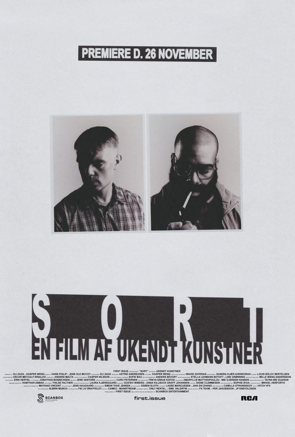 Plakat for Sort – En film af ukendt kunstner
